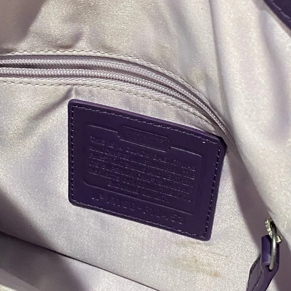 Purple Coach Crossbody - Picture 5 of 9